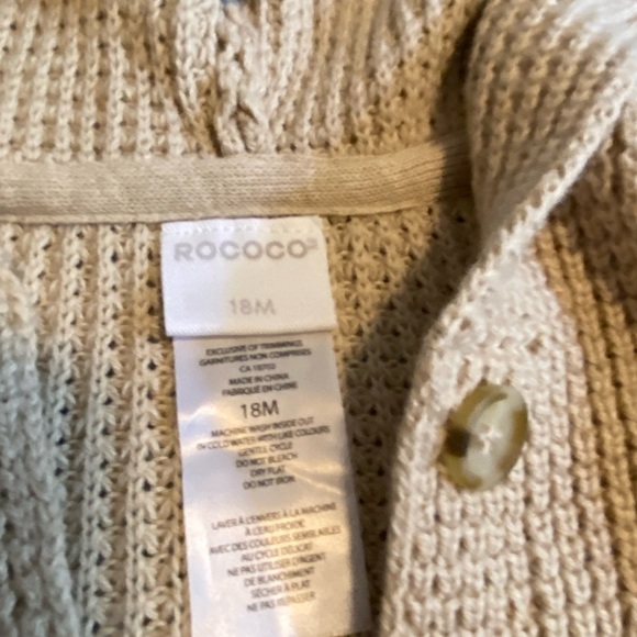 Rococo button down hoodie sweater & pants - Picture 2 of 5